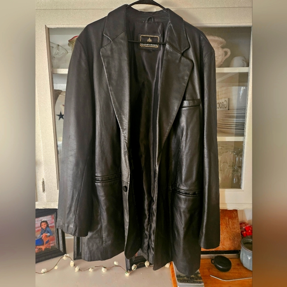 Rainforest leather jacket